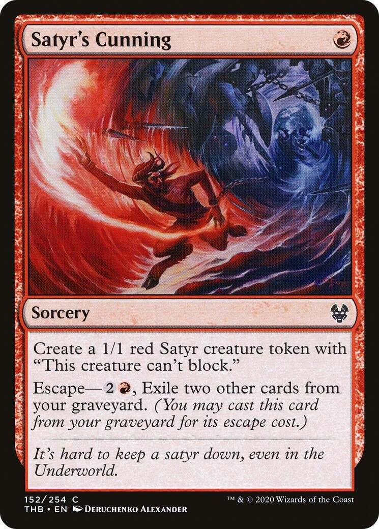 Image for Satyr's Cunning (152) (Theros Beyond Death) - Magic: The Gathering