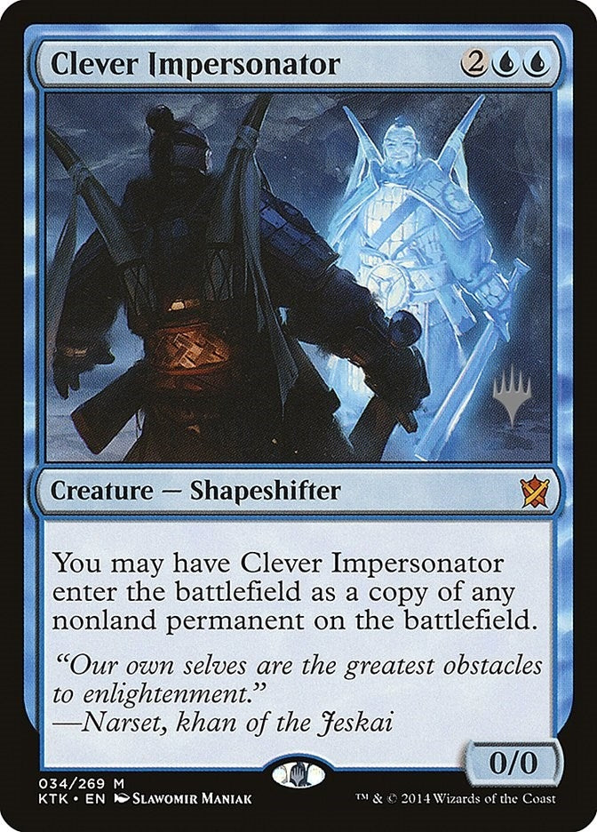 Image for Clever Impersonator (34) (Promo Pack: Theros Beyond Death) - Magic: The Gathering