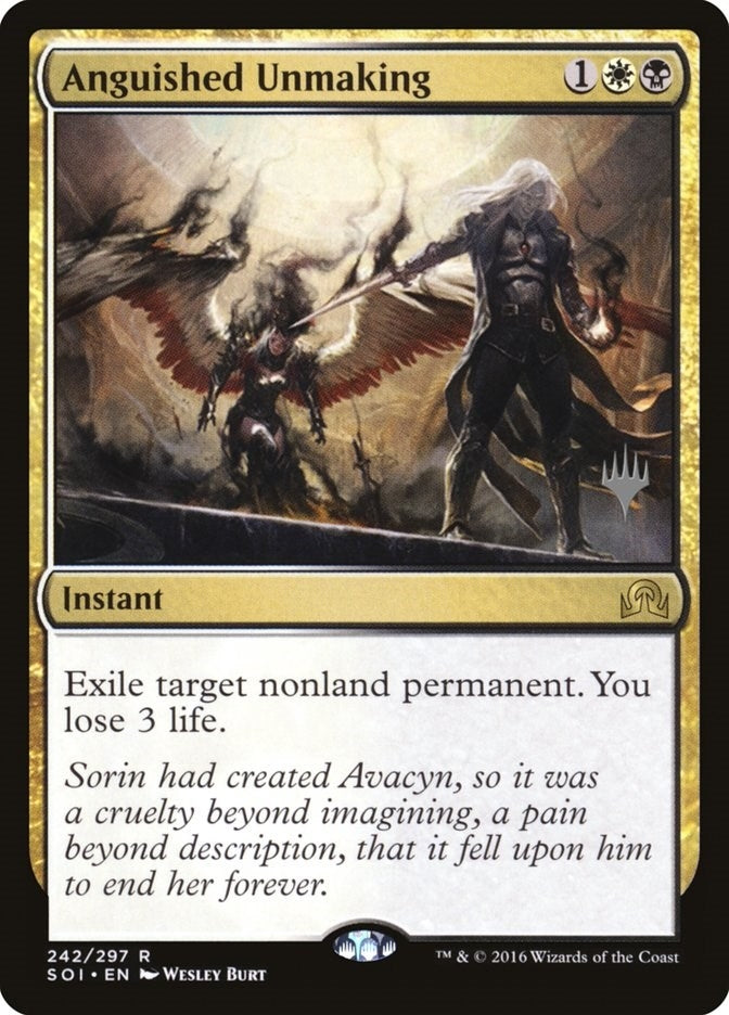 Image for Anguished Unmaking (242) (Promo Pack: Theros Beyond Death) - Magic: The Gathering