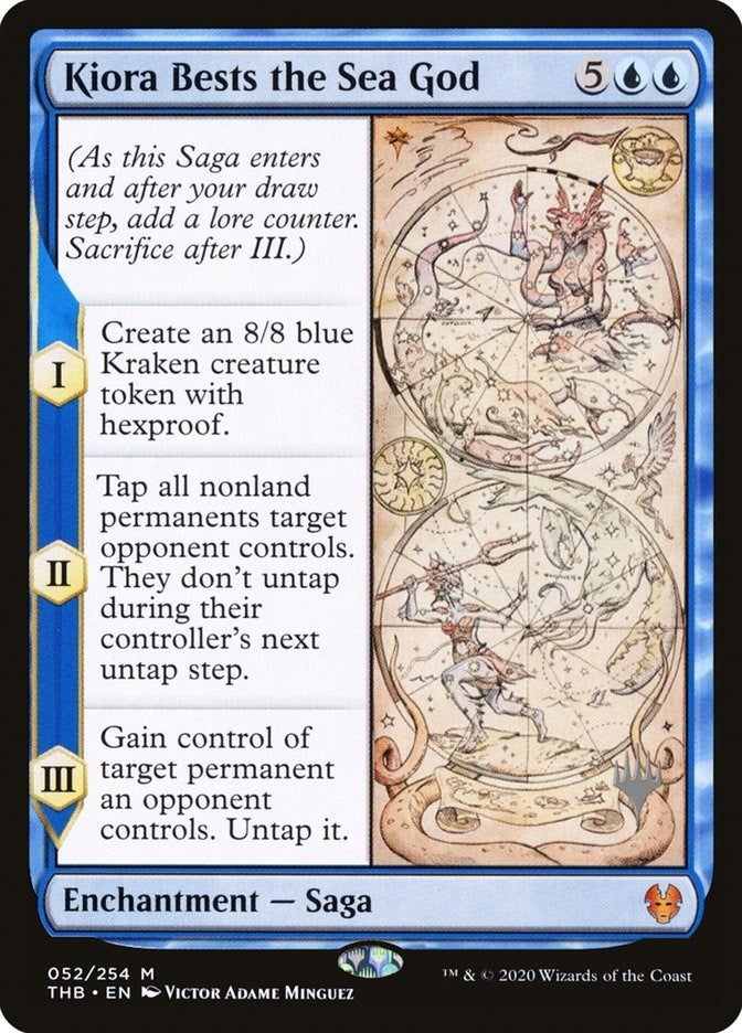 Image for Kiora Bests the Sea God (52) (Promo Pack: Theros Beyond Death) - Magic: The Gathering