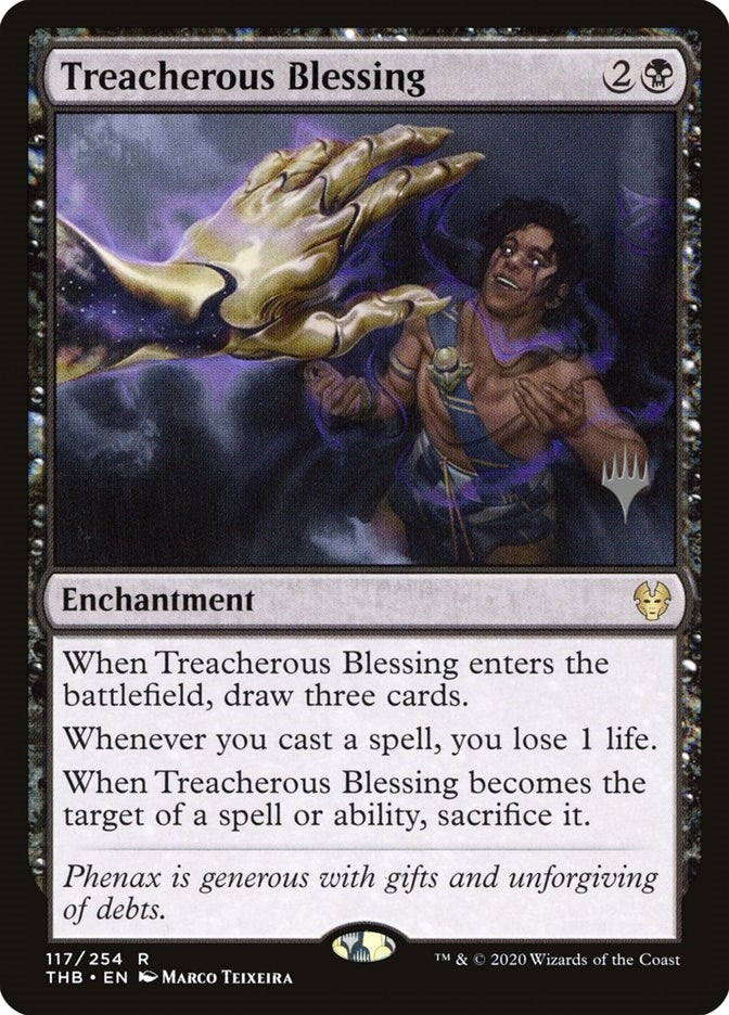 Image for Treacherous Blessing (117) (Promo Pack: Theros Beyond Death) - Magic: The Gathering