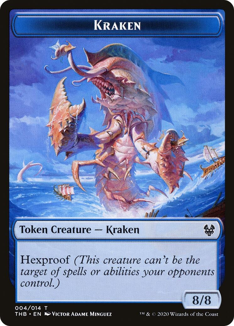 Image for Kraken // Satyr Double-Sided Token (4 // 9) (Theros Beyond Death) - Magic: The Gathering