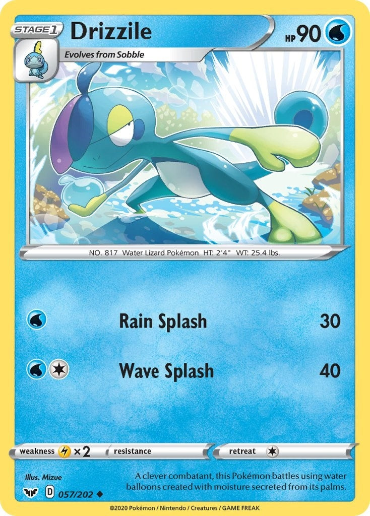 Image for Drizzile (057) (057/202) (SWSH01: Sword & Shield Base Set) - Pokemon