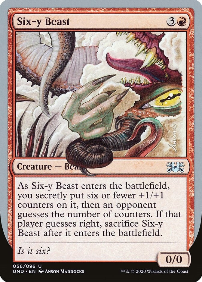 Image for Six-y Beast (56) (Unsanctioned) - Magic: The Gathering