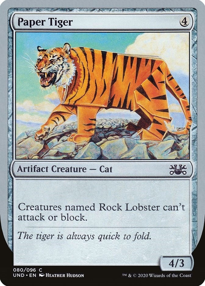 Image for Paper Tiger (80) (Unsanctioned) - Magic: The Gathering