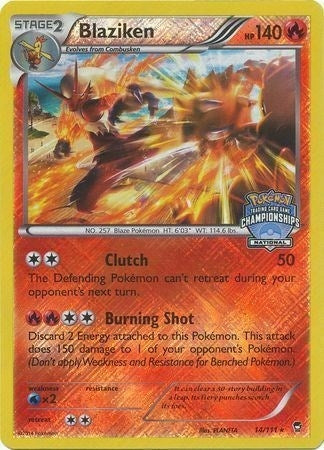 Image for Blaziken - 14/111 (National Championships) (014/111) (League & Championship Cards) - Pokemon