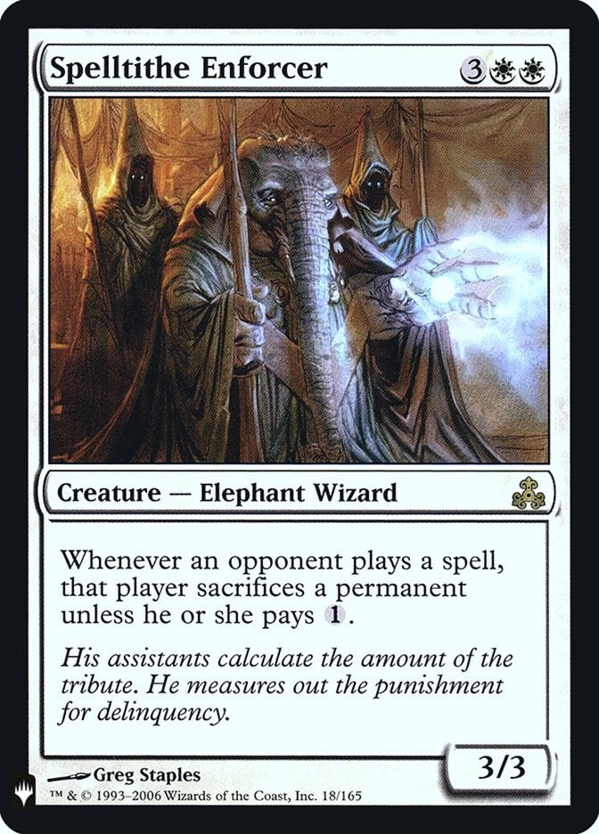Image for Spelltithe Enforcer (18) (The List Reprints) - Magic: The Gathering