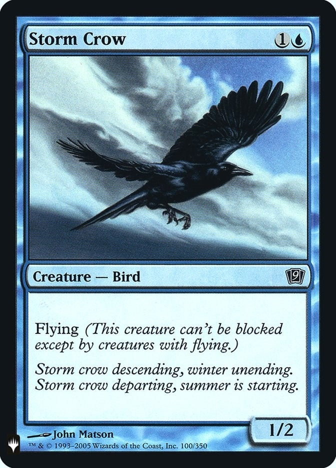 Image for Storm Crow (9ED) (100) (The List Reprints) - Magic: The Gathering