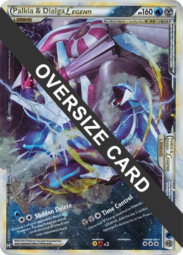 Image for Palkia & Dialga Legends - 101/102 + 102/102 (Single Oversized Promo) (101/102 + 102/102) (Jumbo Cards) - Pokemon