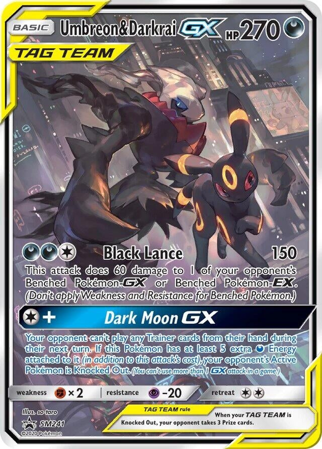 Umbreon & Darkrai GX - SM241 (SM241) (Jumbo Cards)