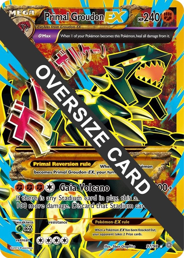Image for Primal Groudon EX (097/098) (Jumbo Cards) - Pokemon