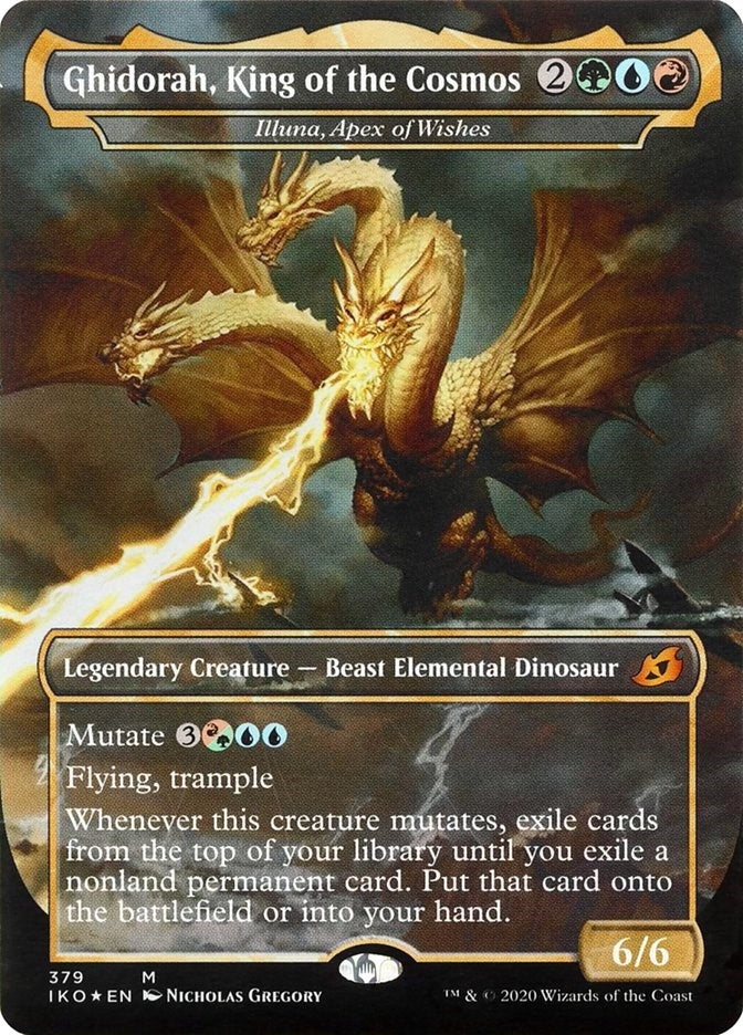 Image for Ghidorah, King of the Cosmos - Illuna, Apex of Wishes (379) (Ikoria: Lair of Behemoths) - Magic: The Gathering