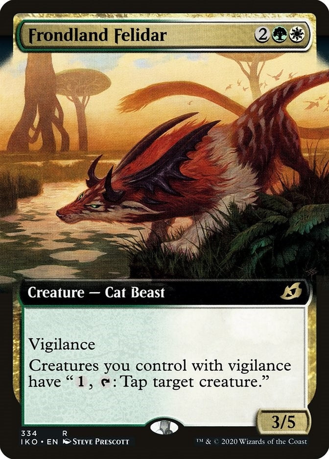 Image for Frondland Felidar (Extended Art) (334) (Ikoria: Lair of Behemoths) - Magic: The Gathering