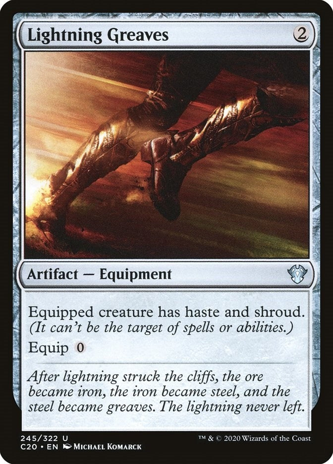 Image for Lightning Greaves (245) (Commander 2020) - Magic: The Gathering