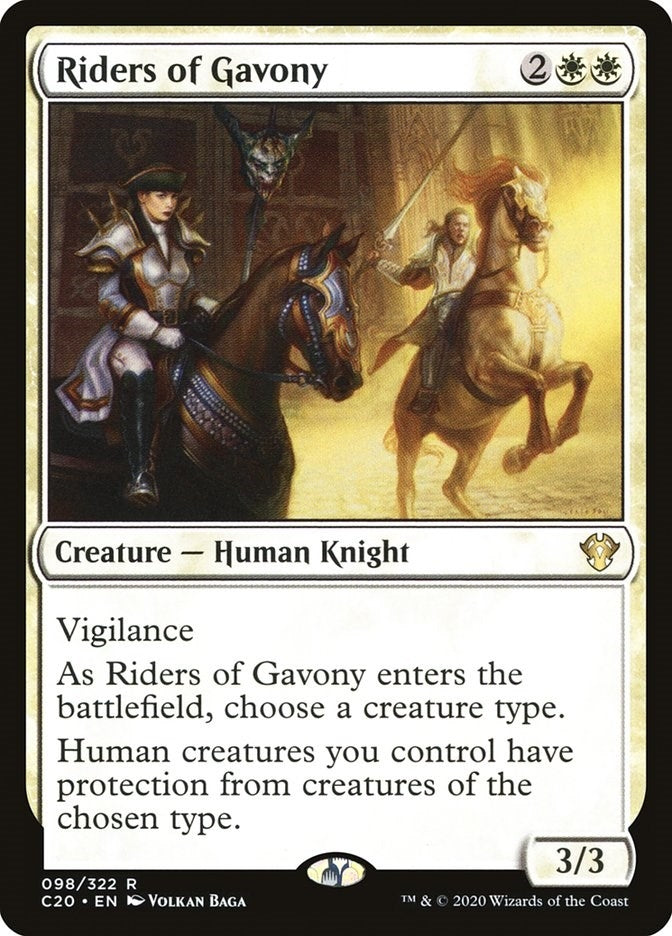 Image for Riders of Gavony (98) (Commander 2020) - Magic: The Gathering
