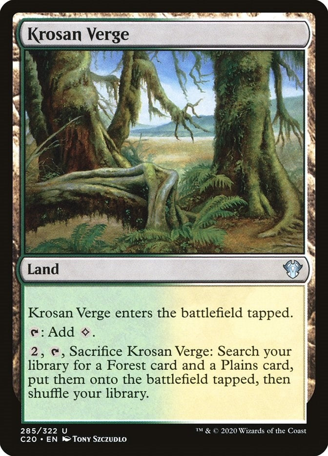 Image for Krosan Verge (285) (Commander 2020) - Magic: The Gathering