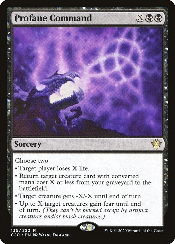 Image for Profane Command (135) (Commander 2020) - Magic: The Gathering
