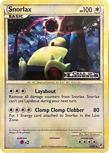 Image for Snorlax - 33/95 (Prerelease) (33/95) (Nintendo Promos) - Pokemon