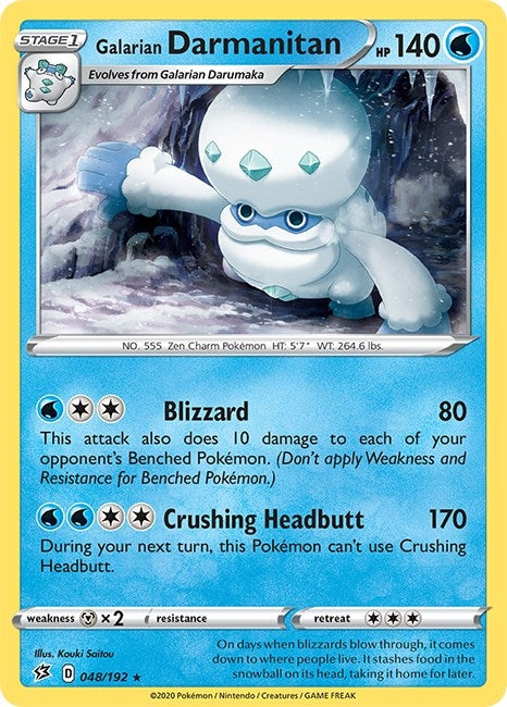 Image for Galarian Darmanitan (048/192) (SWSH02: Rebel Clash) - Pokemon
