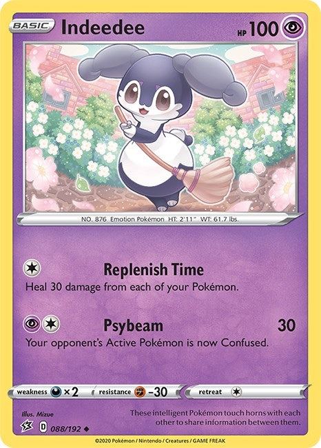 Image for Indeedee (088/192) (SWSH02: Rebel Clash) - Pokemon