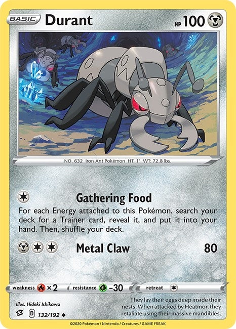 Image for Durant (132/192) (SWSH02: Rebel Clash) - Pokemon