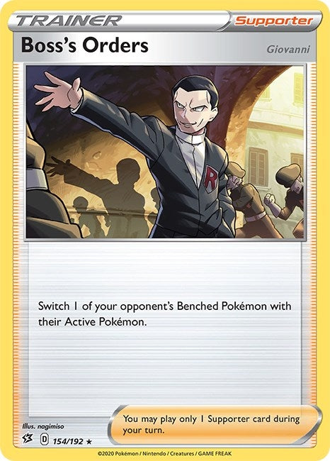 Image for Boss's Orders (154/192) (SWSH02: Rebel Clash) - Pokemon