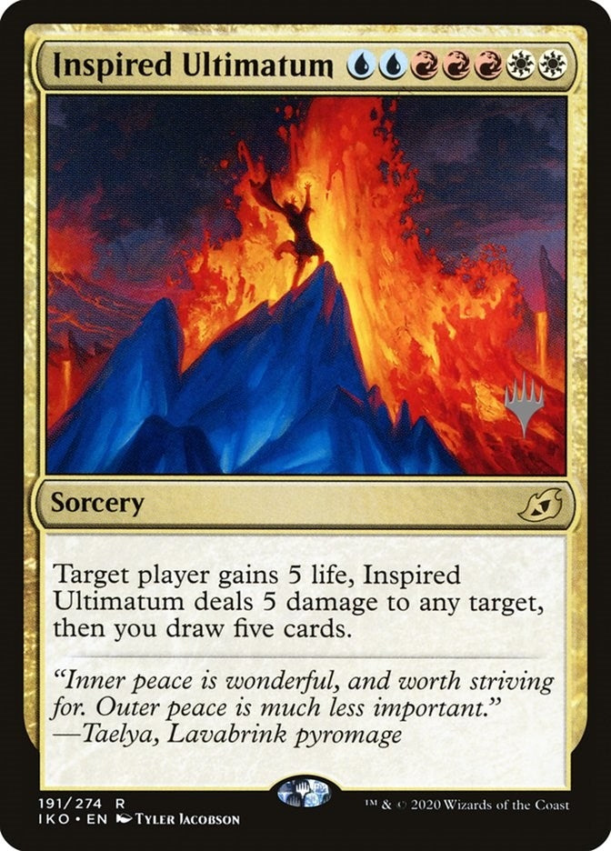 Image for Inspired Ultimatum (191) (Promo Pack: Ikoria) - Magic: The Gathering