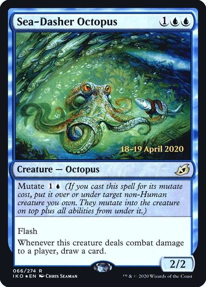 Image for Sea-Dasher Octopus (66) (Prerelease Cards) - Magic: The Gathering