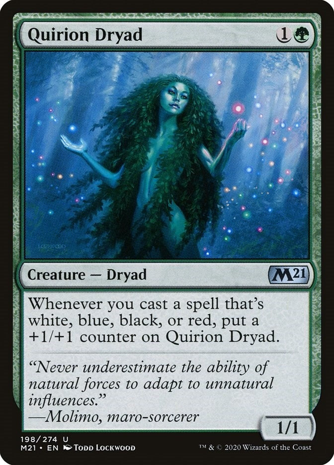 Image for Quirion Dryad (198) (Core Set 2021) - Magic: The Gathering