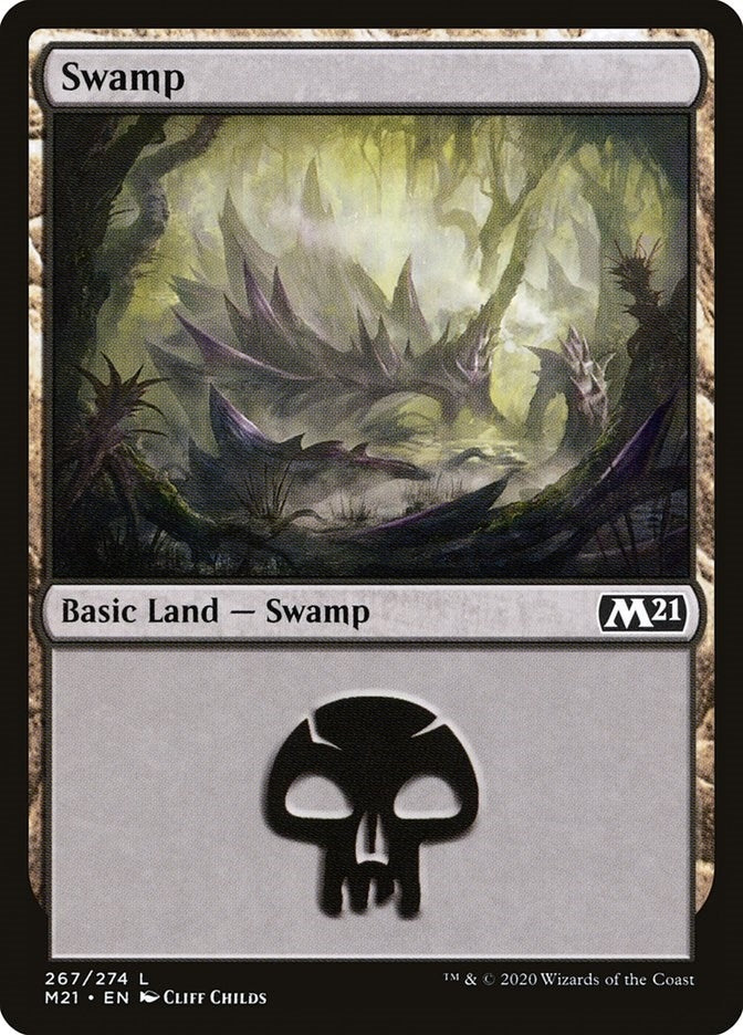 Image for Swamp (267) (267) (Core Set 2021) - Magic: The Gathering