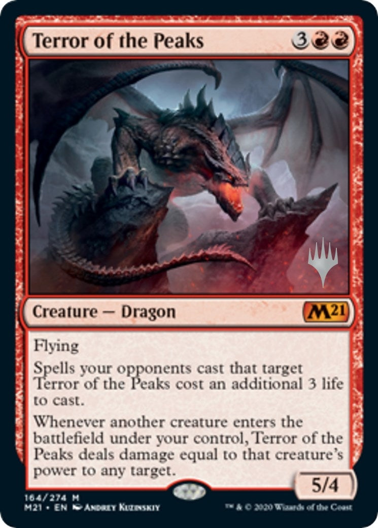 Image for Terror of the Peaks (164) (Promo Pack: Core Set 2021) - Magic: The Gathering