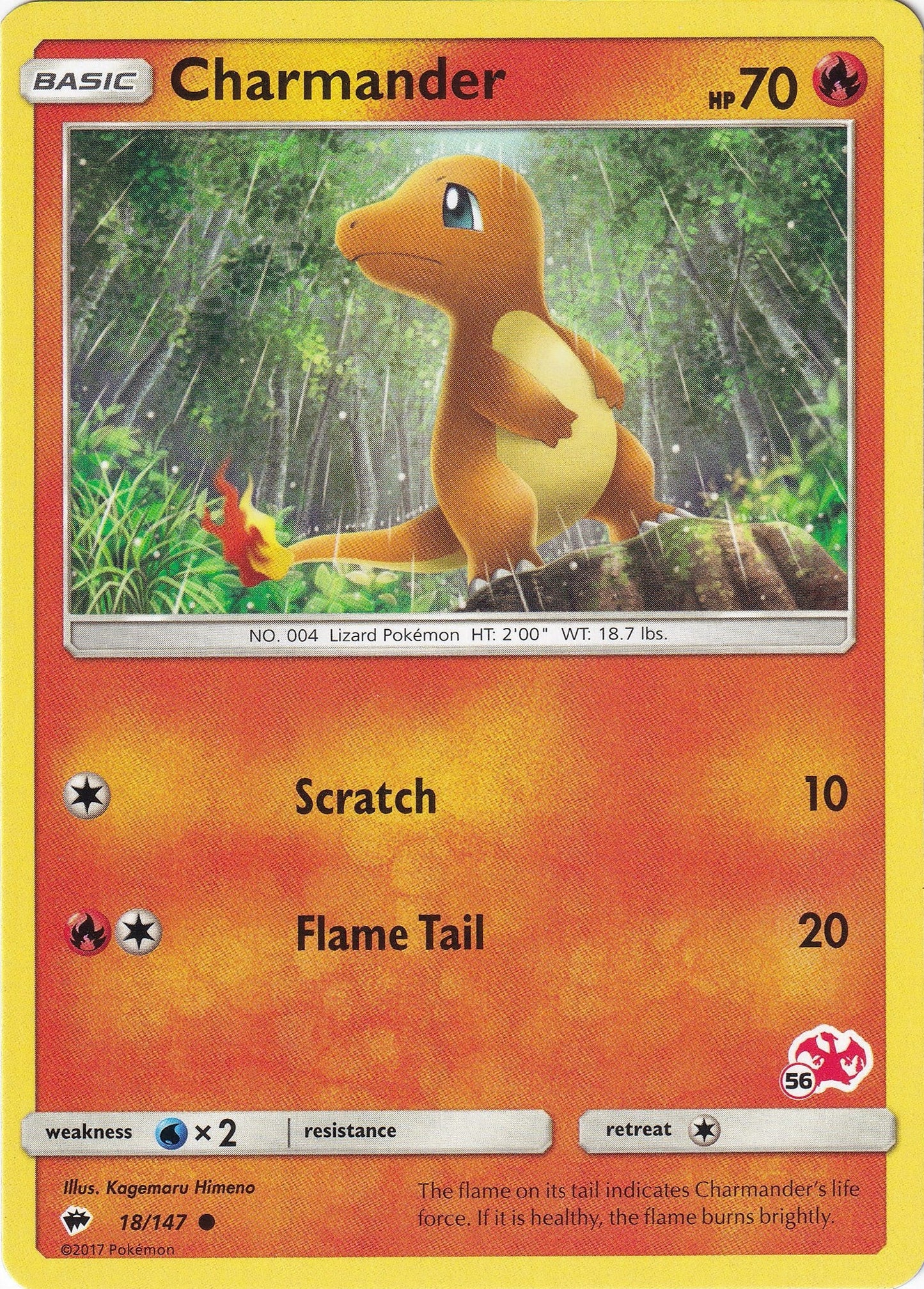 Image for Charmander - 18/147 (#56 Charizard Stamped) (018/147) (Battle Academy) - Pokemon