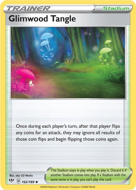 Image for Glimwood Tangle (162/189) (SWSH03: Darkness Ablaze) - Pokemon