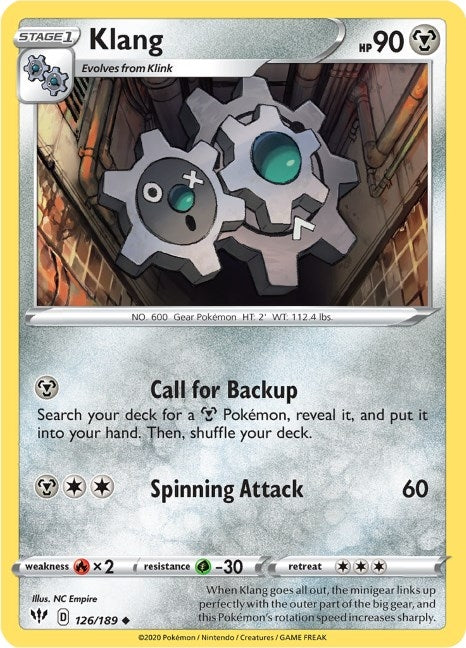 Image for Klang (126/189) (SWSH03: Darkness Ablaze) - Pokemon
