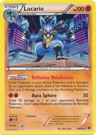 Image for Lucario - 64/99 (Cosmos Holo) (064/099) (Blister Exclusives) - Pokemon