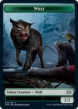 Image for Wolf // Wurm (030) Double-Sided Token (19 // 30) (Double Masters) - Magic: The Gathering