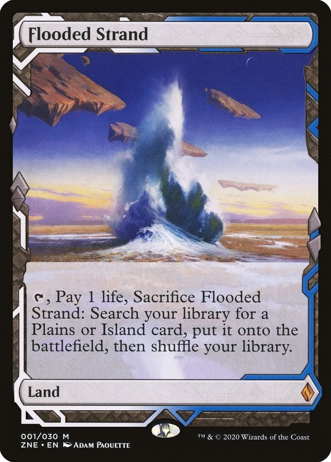 Image for Flooded Strand (1) (Zendikar Rising Expeditions) - Magic: The Gathering