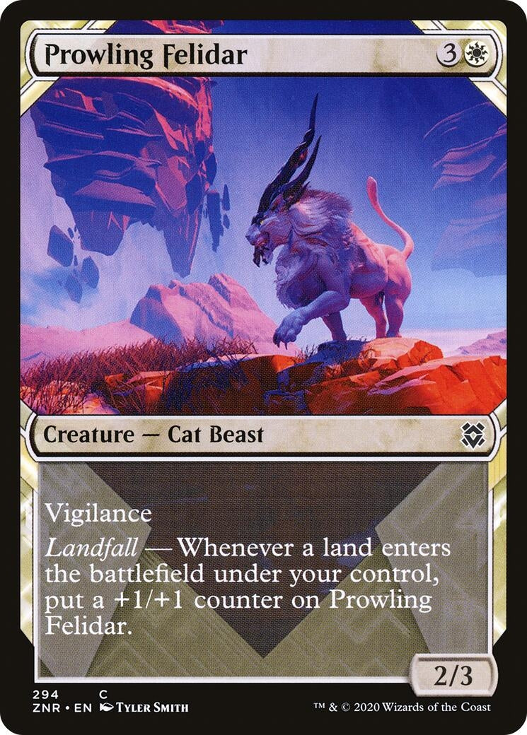 Image for Prowling Felidar (Showcase) (294) (Zendikar Rising) - Magic: The Gathering