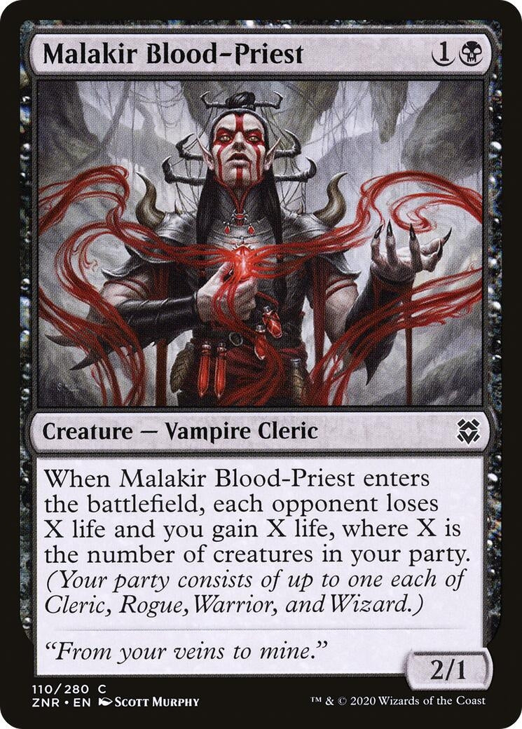 Image for Malakir Blood-Priest (110) (Zendikar Rising) - Magic: The Gathering