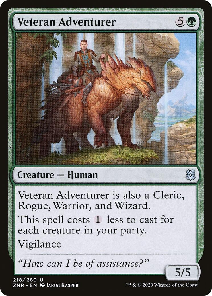 Image for Veteran Adventurer (218) (Zendikar Rising) - Magic: The Gathering