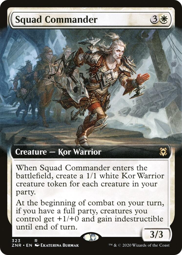 Image for Squad Commander (Extended Art) (323) (Zendikar Rising) - Magic: The Gathering