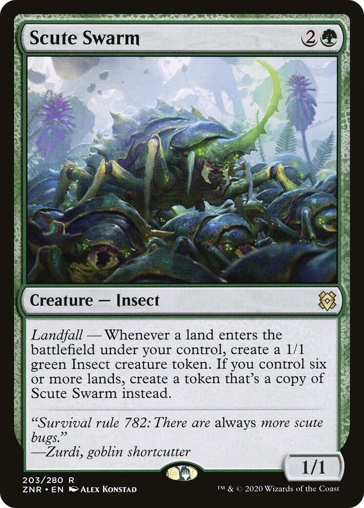Image for Scute Swarm (203) (Zendikar Rising) - Magic: The Gathering