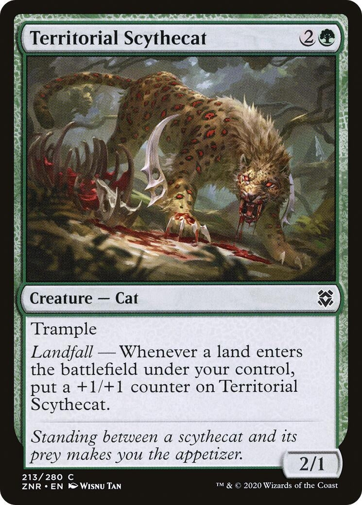 Image for Territorial Scythecat (213) (Zendikar Rising) - Magic: The Gathering