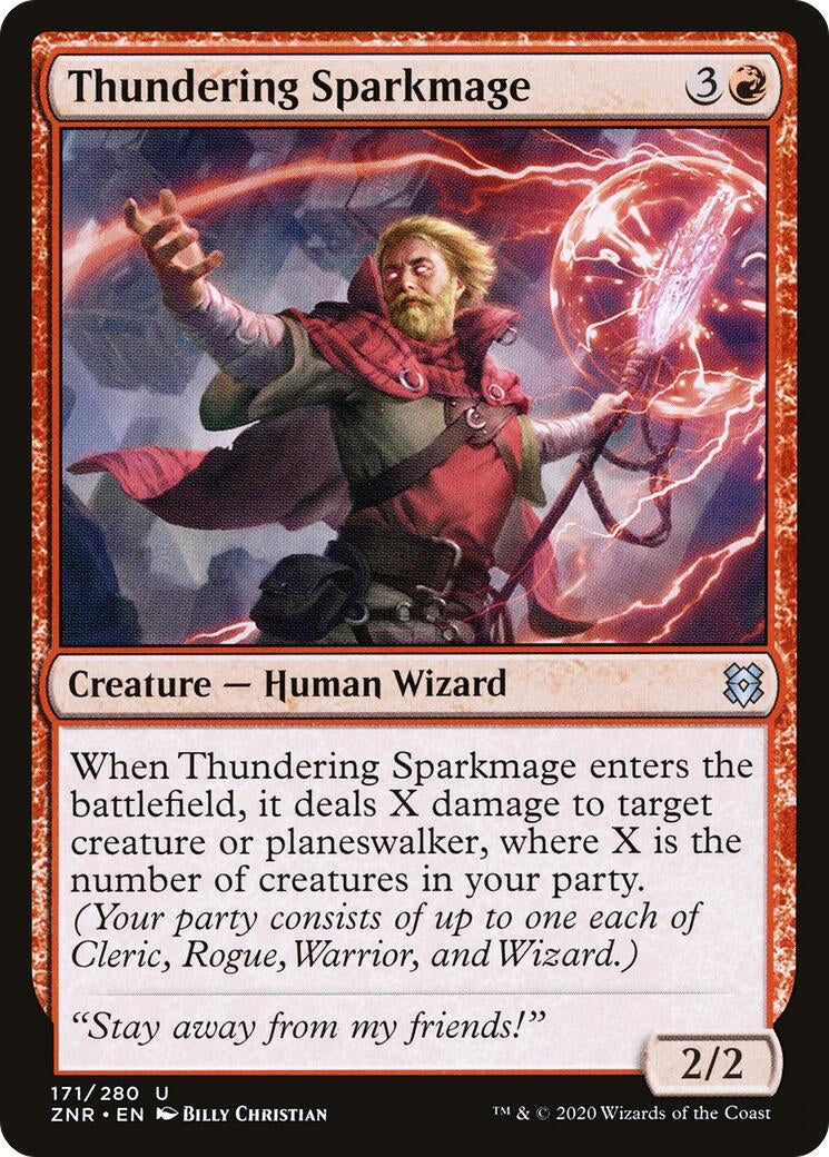 Image for Thundering Sparkmage (171) (Zendikar Rising) - Magic: The Gathering