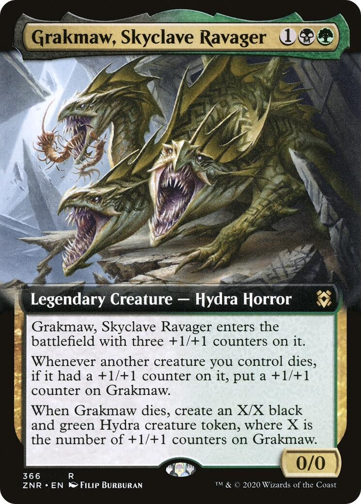 Image for Grakmaw, Skyclave Ravager (Extended Art) (366) (Zendikar Rising) - Magic: The Gathering