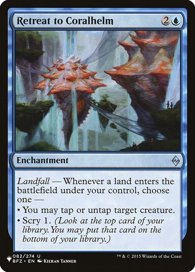 Image for Retreat to Coralhelm (082/274) (The List Reprints) - Magic: The Gathering