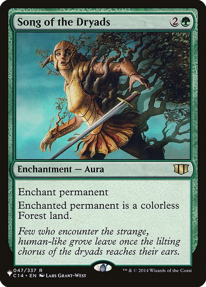 Image for Song of the Dryads (047/337) (The List Reprints) - Magic: The Gathering