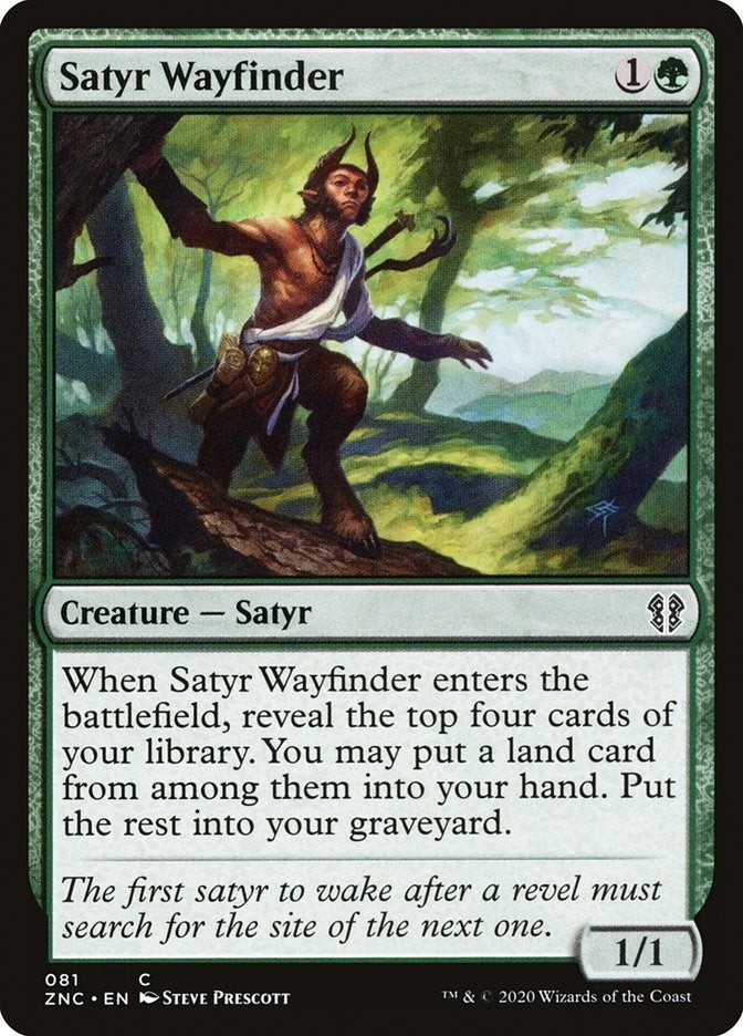 Image for Satyr Wayfinder (81) (Commander: Zendikar Rising) - Magic: The Gathering