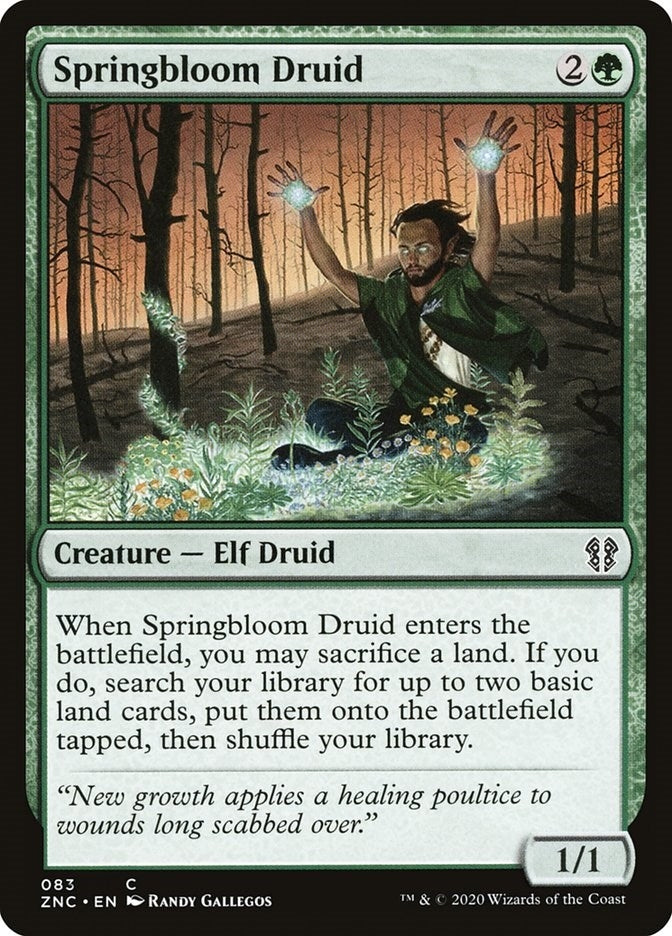 Image for Springbloom Druid (83) (Commander: Zendikar Rising) - Magic: The Gathering