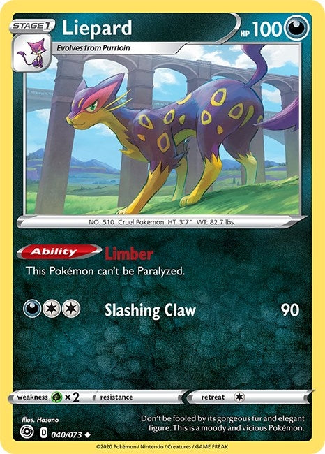 Image for Liepard (40/73) (Champion's Path) - Pokemon